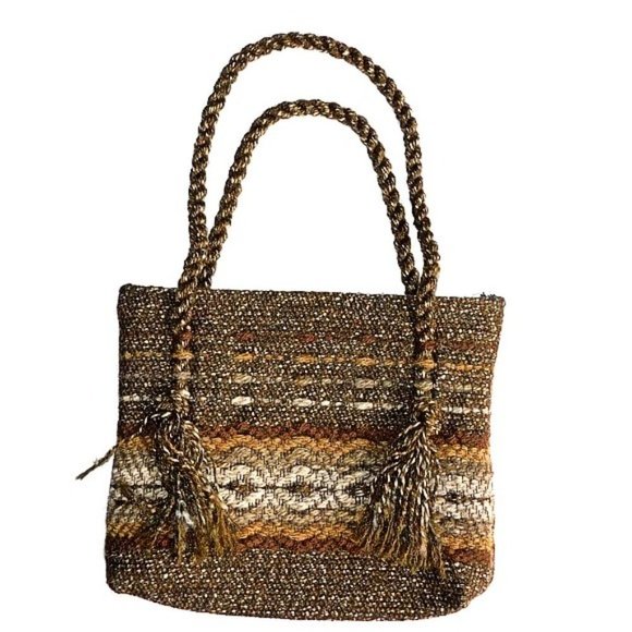 UNIQUE BOHO  Handmade Rug Tote - Picture 1 of 5